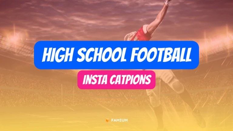 High School Football Instagram Captions